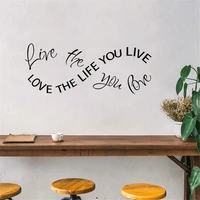 wall stickers home decor love the life you live reggae music singer vinyl wall decal quote