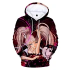 Худи для косплея Danganronpa:Trigger Happy Havoc толстовки 3D Monokuma с длинным рукавом для мальчиковдевочекповседневные спортивные костюмы оверсайз