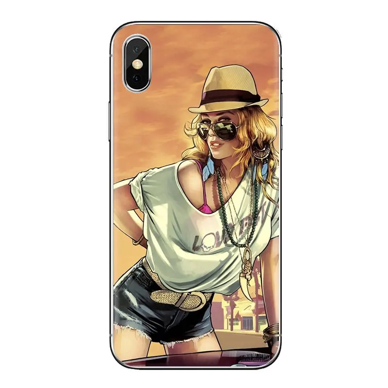 Для iPod Touch Apple iPhone 4 4s 5 5S SE 5C 6 6S 7 8 X XR XS Plus MAX прозрачные ТПУ чехлы накладки Grand Theft Auto V