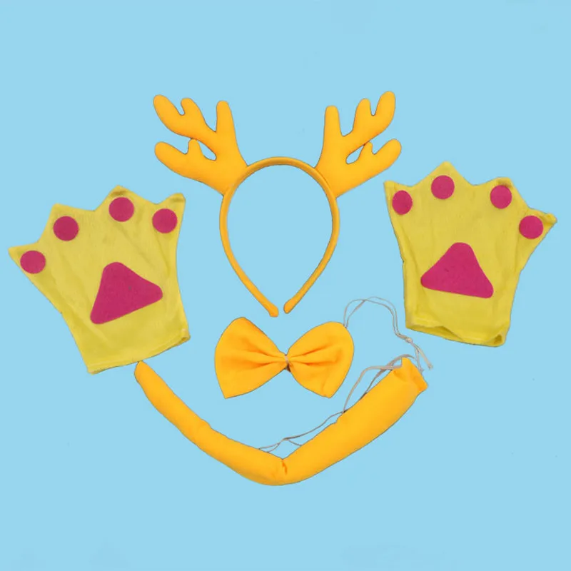 Новинка рога животных дракона Повязка На Голову галстук бабочка хвост рукавицы