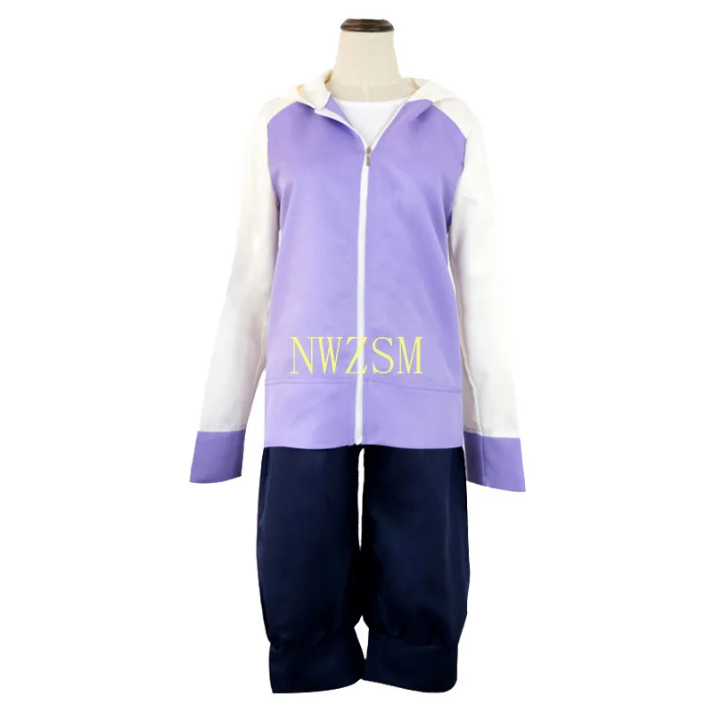 

Women Anime Akatsuki Shippuuden Hinata Hyuga 2nd Generation Full Combo Set Cosplay Costume Two Pieces ( Jacket + Pants )