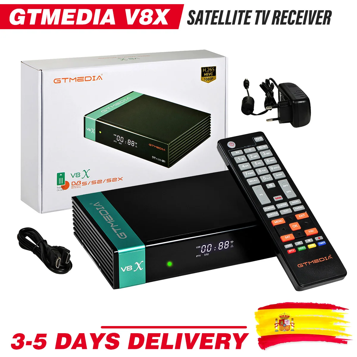 

Full HD 1080P V8X Satellite Decoder Satellite TV Receiver Digital Video Receiver Built in WiFi tv Receptor Satellite TV Box