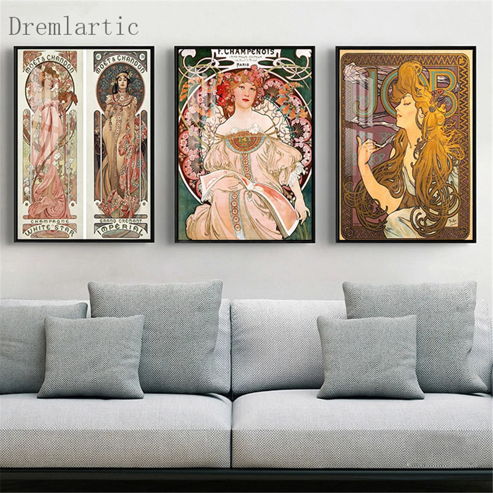 Плакат Alphonse Fly художественный Декор для дома печать на холсте шелковая ткань