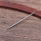 Двухсторонний стоматологический крючок для чистки зубов, стоматологический инструмент из нержавеющей стали, товары для гигиены, зонд