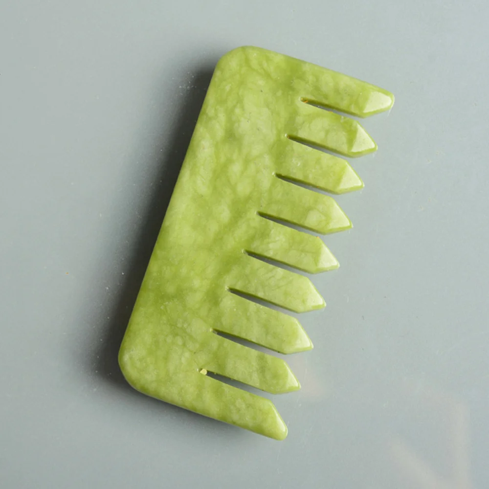 

Jade Head Therapy Comb Practical Hair Comb Scalp Massager Comb