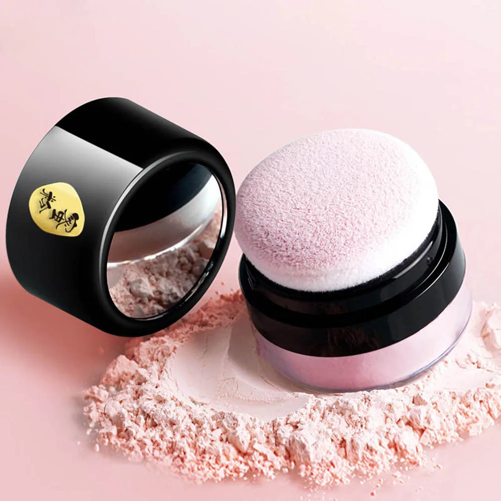 Профессиональная гладкая блестящая пудра для макияжа прозрачная