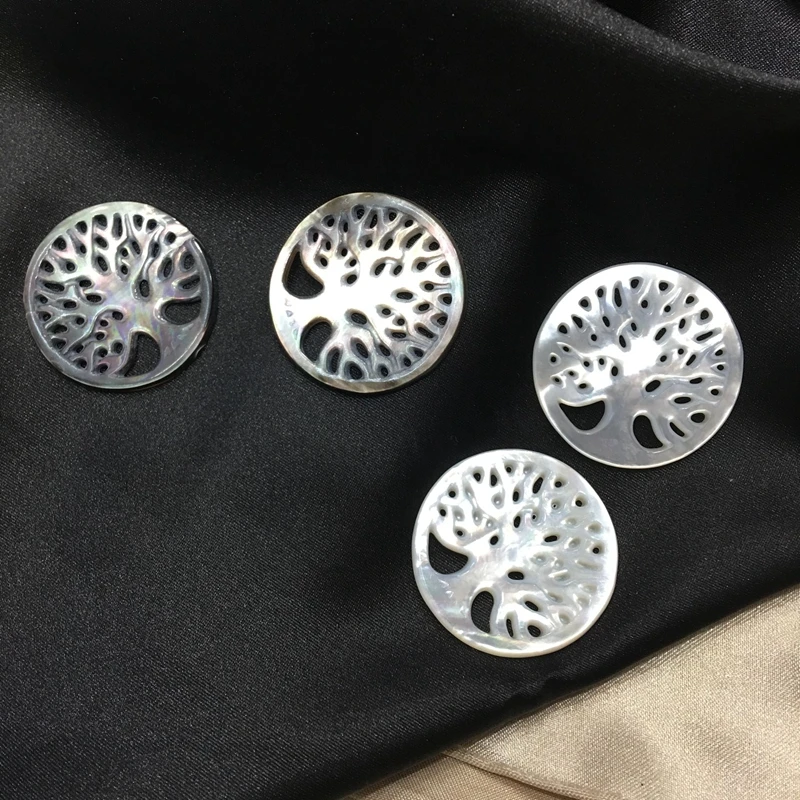 Круглые жемчужины из 100% натурального жемчуга в стиле дерева 30 мм 4 шт. | Украшения