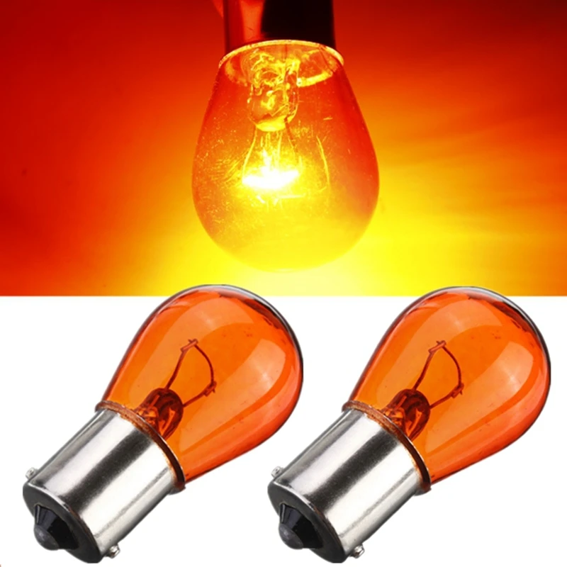 

10pcs 21W DC12V PY 1156 BA15S Amber Car Auto Scooter Indicator Break Parking Turn Light Bulb Lamp 21W DC12V Halogen lamp bulb
