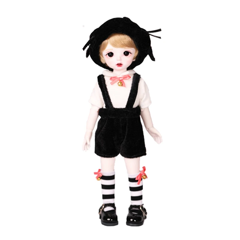 Новинка кукла BJD SD 1/6 Carol мужской и женский зимний костюм черно белый пояс брюки