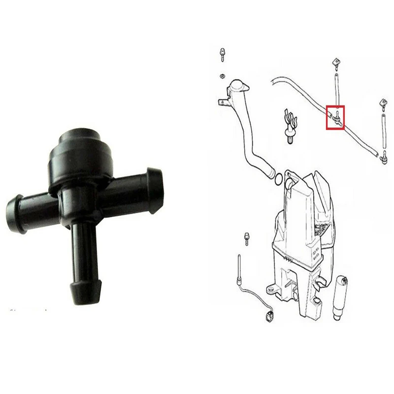 

Windshield Washer Washer T Connector Val Ve 9178895 for Volvo C30 C70 S40 S60