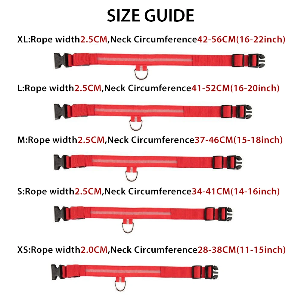 Ошейник для собак со светодиодной подсветкой и USB зарядкой|Воротники| |