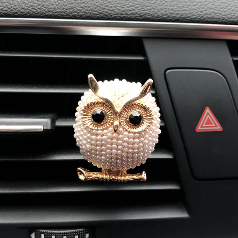 Перламутровый автомобильный освежитель воздуха с изображением совы