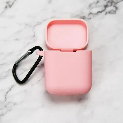 3 Силиконовый чехол для Xiaomi Air Беспроводная bluetooth-гарнитура для Xiaomi Airdots Pro анти-капля коробка для хранения пыли с застежкой-крючком - Цвет: 3