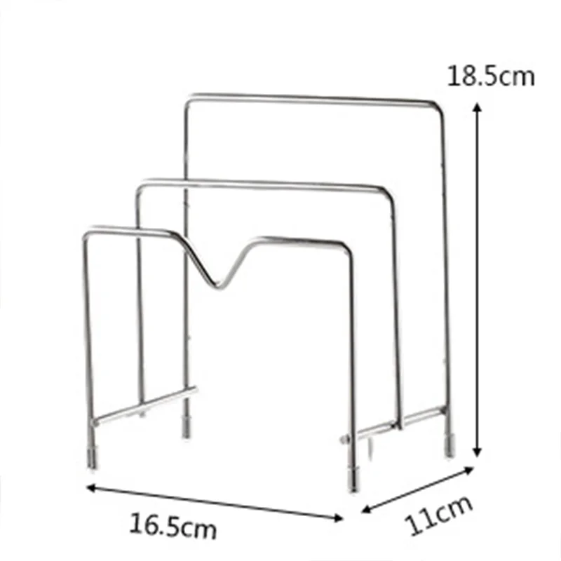 Многофункциональная полка для кастрюль из нержавеющей стали разделочной доски