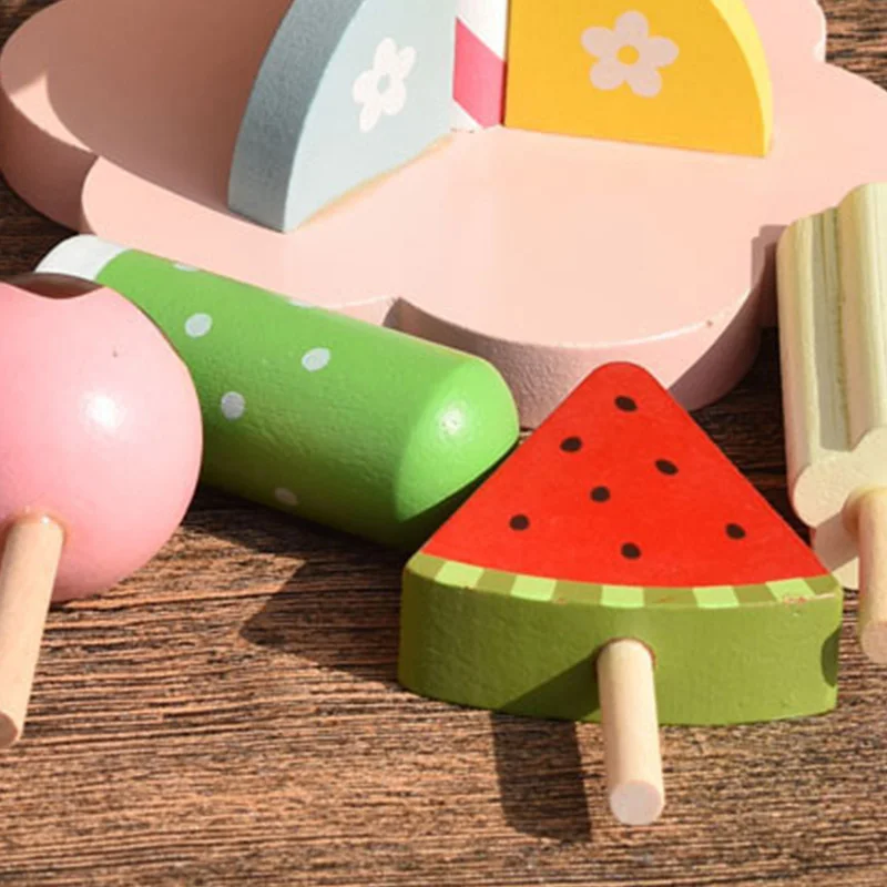 Детские игрушки Моделирование магнитное Мороженое деревянные ролевые игры