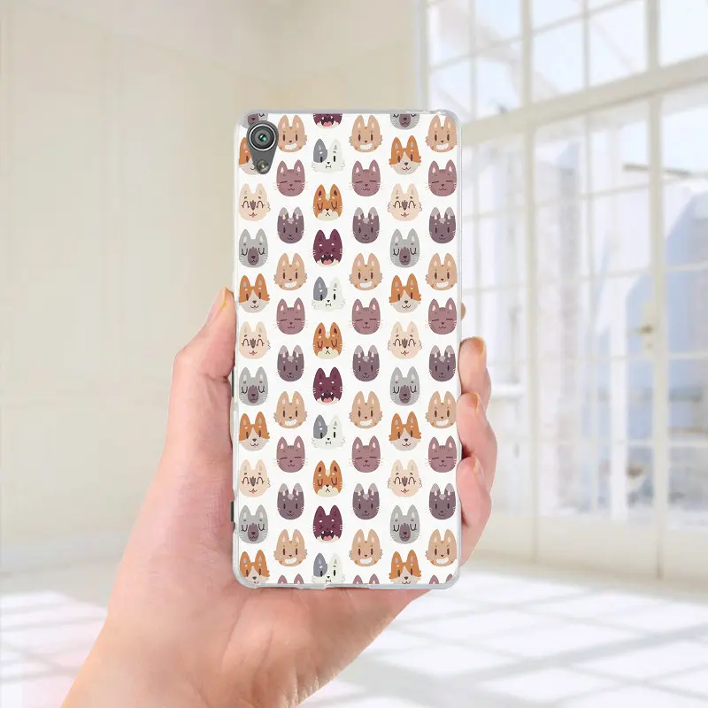 Мягкие силиконовые чехлы из ТПУ для телефона sony Xperia M2 M4 M5 чехол XA; XZ Z Z1 Z2 Z3 Z4 Z5 Compact E3 E5 T3 Shell Сумки с милым рисунком кота - Цвет: Picture 3