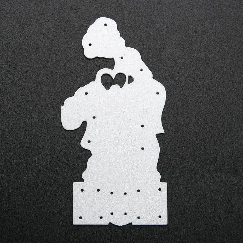 Детский трафарет с сердечком для мамы металлический рукоделия альбом