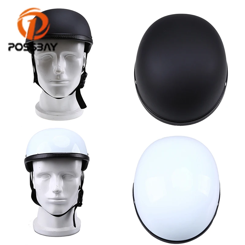 Мотоциклетный шлем POSSBAY защитная шапка матового черного цвета с полуоткрытым