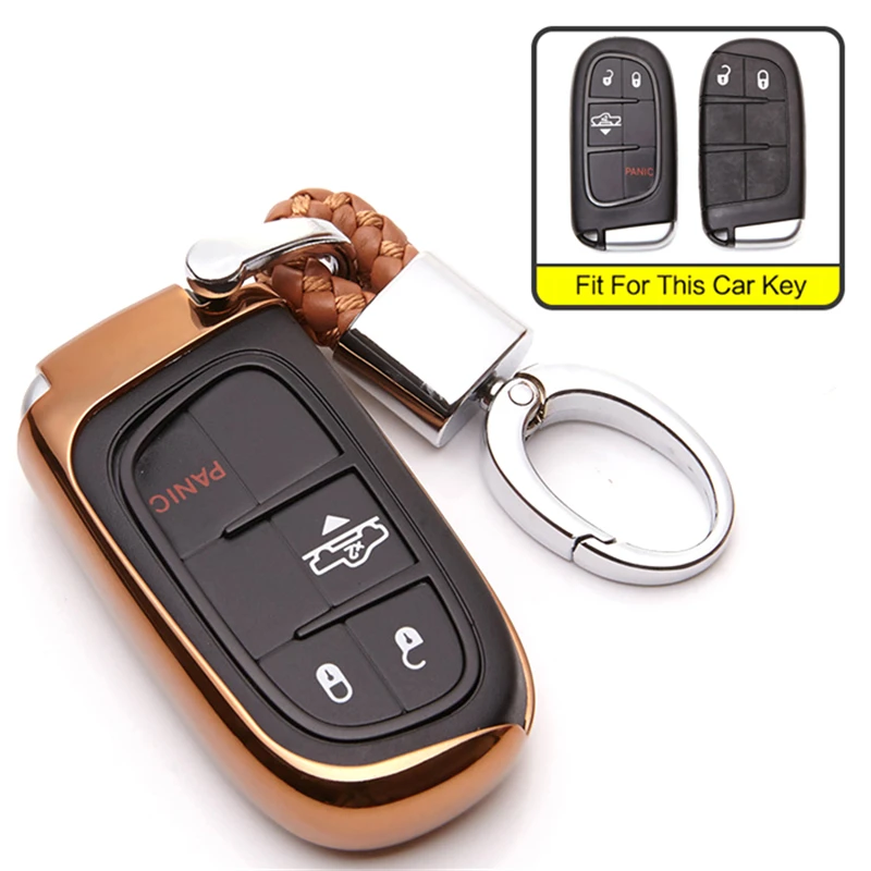 Чехол для ключей автомобиля из ТПУ чехол держатель Dodge caliber Caravan Durango зарядное