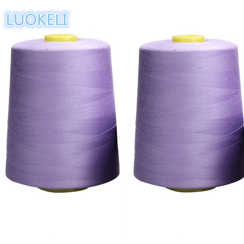light purple 1 шт. 8000 ярдов полиэфирная нить швейная цветная опционально - Цвет: light purple