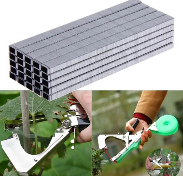 

10000pcs/Set Tape Tool Binder Nail Tapener For Hand Tying Machine Tying Tapetool for Grafting Machine Garden Pruning Supplies