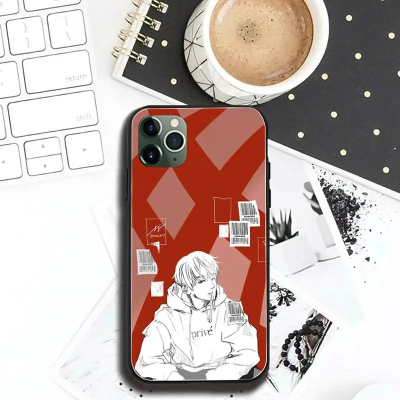 

hot anime boys guy aesthetic Phone Case Tempered Glass For iPhone 11 Pro XR XS MAX 8 X 7 6S 6 Plus SE 2020 case