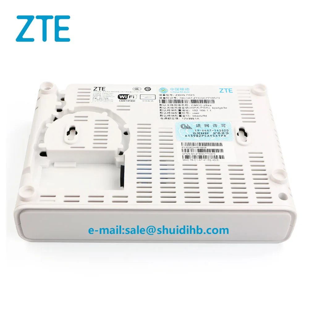 Zte ZXHN F623 GPON ONU 1GE+ 3FE порт+ 1 голосовые порты+ wifi ONT английский интерфейс SC Apc Быстрый разъем SC Apc разъем