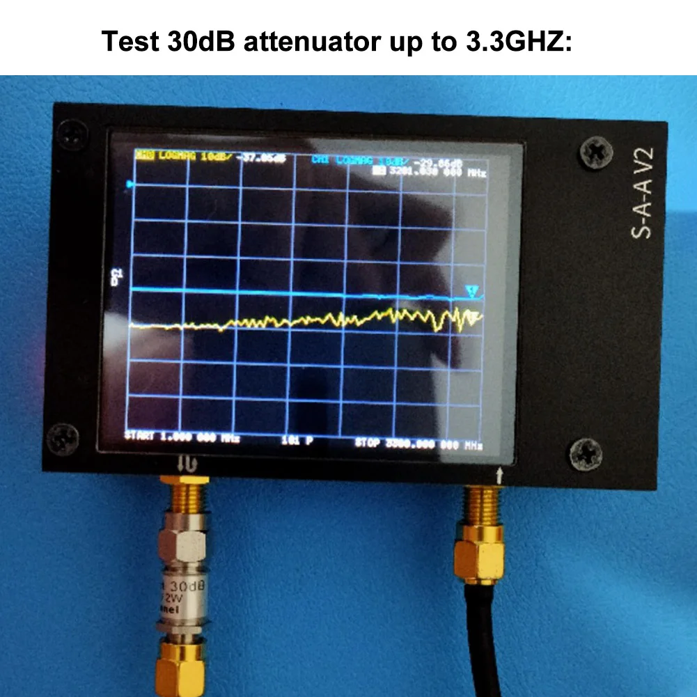

Portable Frequency HF UHF USB Rechargeable Vector Network Analyzer Measuring Tools 50KHz-3GHz VHF Standing Wave Digital Display