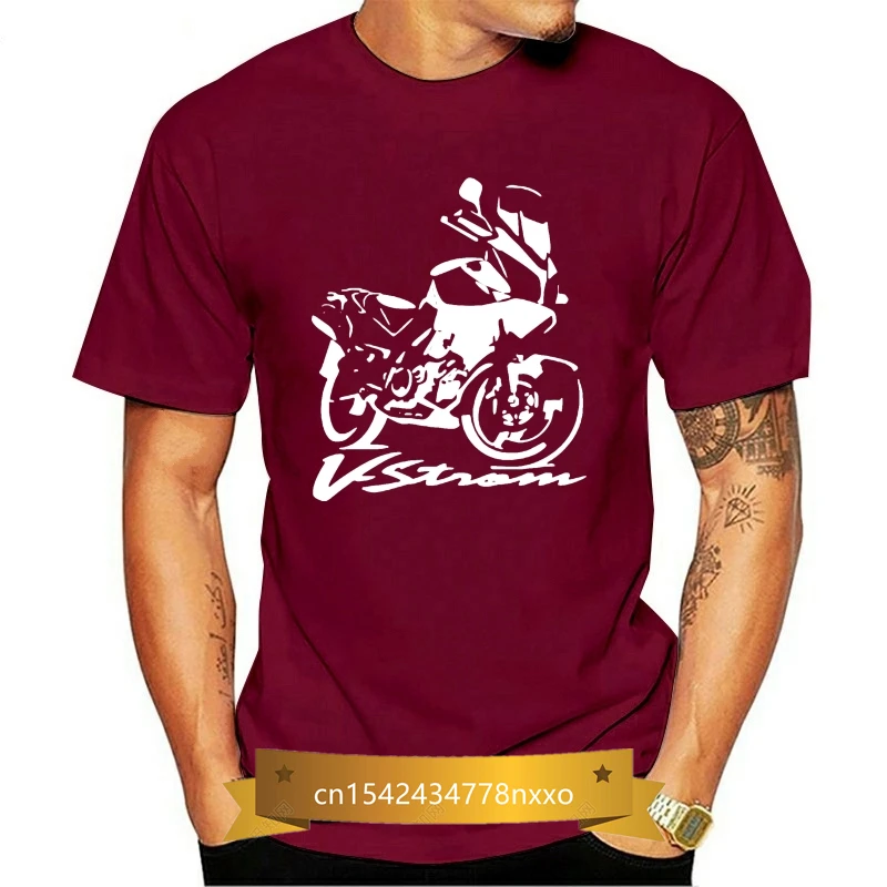 

Brand 2019 New T Shirt Man 100% Cotton Motorcycle Motorrad T-Shirt Suz Vstrom V Strom