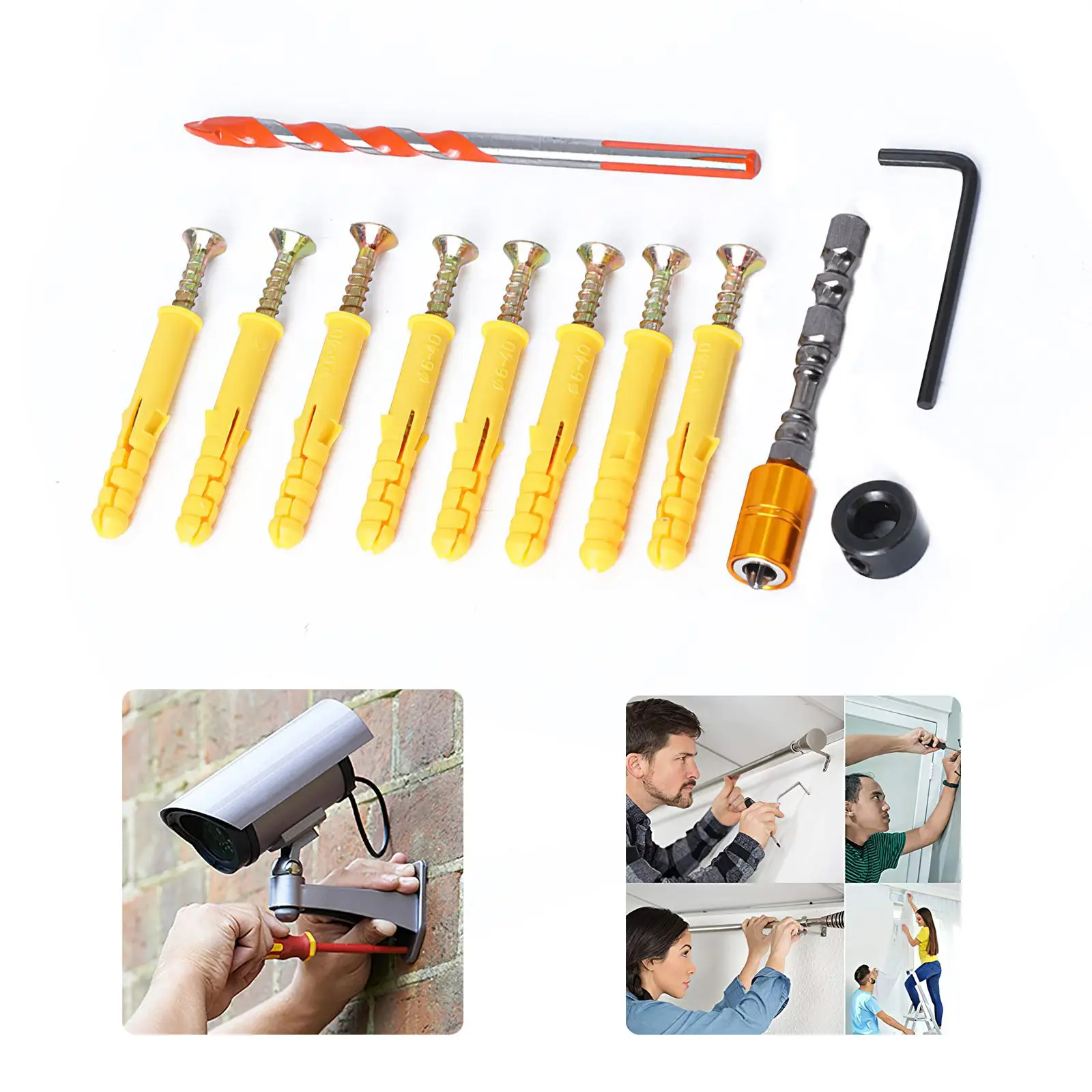 

Расширительная штепсельная вилка и винтовая комбинация ржавчины стандартная комбинация отверстий прочная отвертка набор головки треугол...