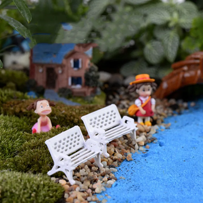 Аксессуары для домашнего декора 3 шт. высокое качество мини фотопарк скамейка