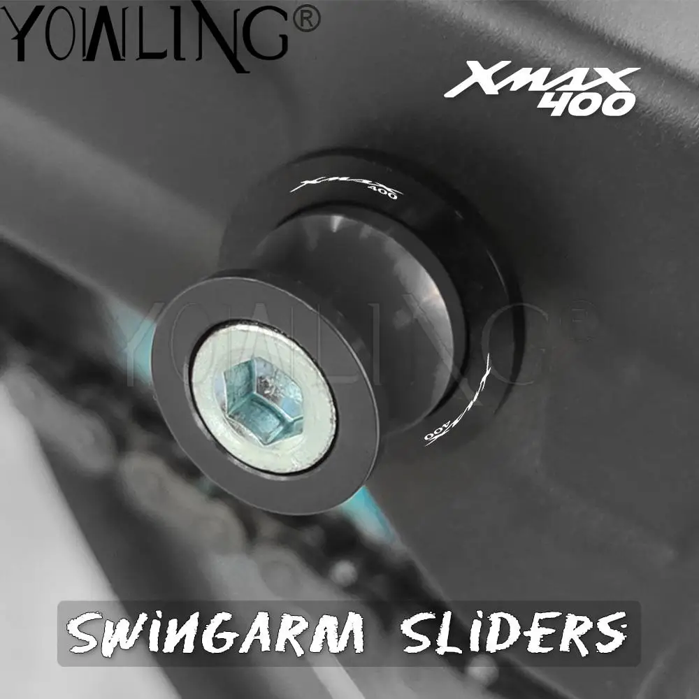 

6MM For Yamaha XMAX400 X-MAX400 X MAX 400 X-MAX 400 All Year Motorcycle Accessories Aluminum Swingarm Spools Slider Stand Screws