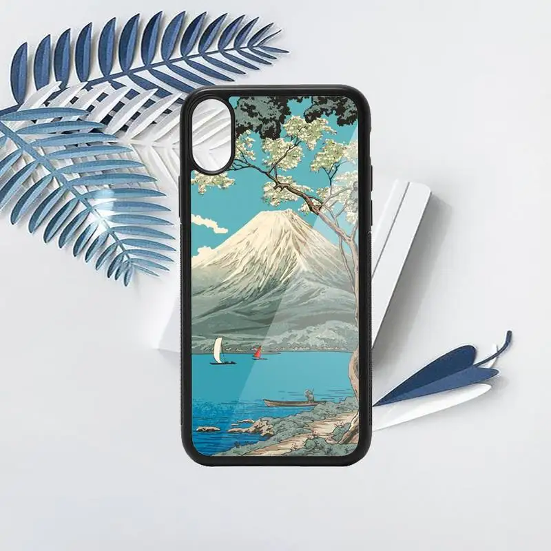 

Japanese Ukiyo-e on Mount Fuji Phone Cases TPU For iPhone X XR XS 11 12 mini Pro MAX 6 6S 7 8 Plus SE 2020