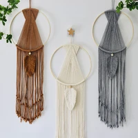 hot selling christmas decoration handmade home decor macrame wall hanging for bedroom living room xmas decoration accessories