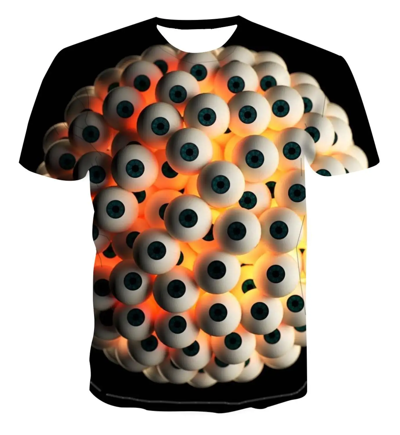 

Hot Selling New 3d Printing T-Shirt Creative Design Vertigo Top Men'S Short Sleeve Fashion Trend Versatile Street Style Handsome