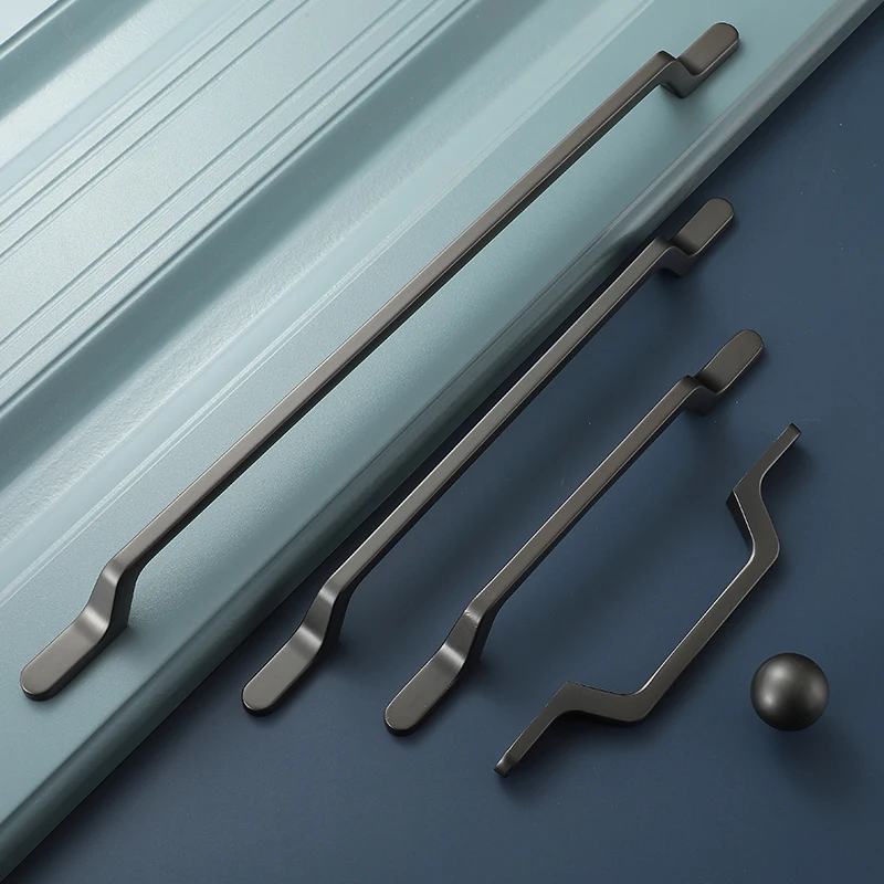 ВМ Американский Ручка Серый матовая золотая для шкафа ручки 192 мм ящика Кухня