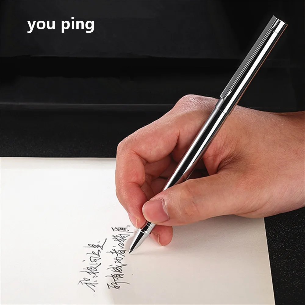 Перьевая ручка Jinhao с плоским наконечником роскошный карандаш чистого цвета для