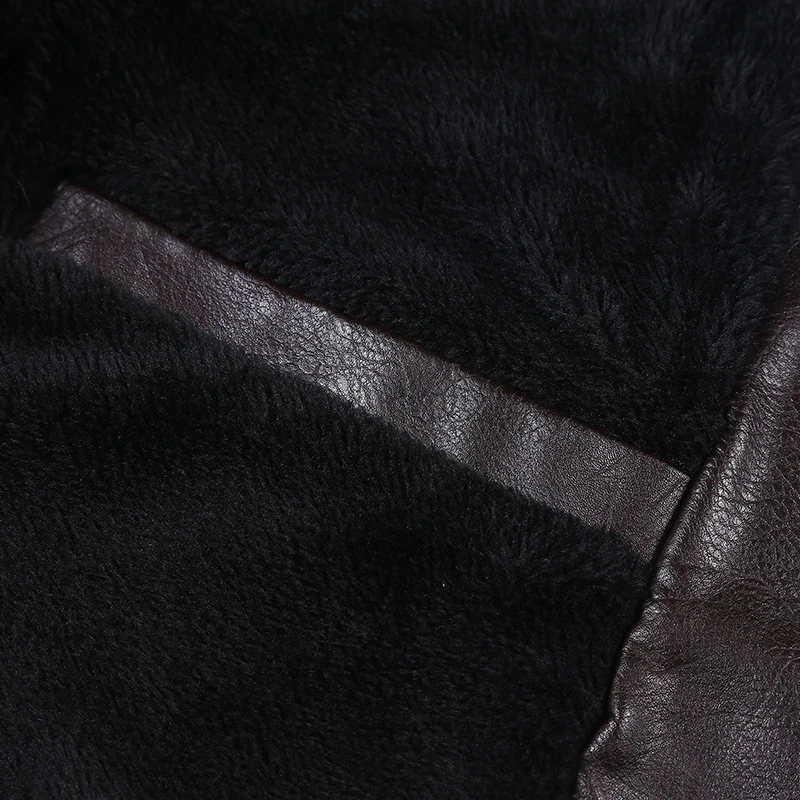 

Men's Leather Jacket Diagonal Zipper Motorcycle Leather Jacket Men Casual Suede Punk Jacket Male Boutique Outerwear