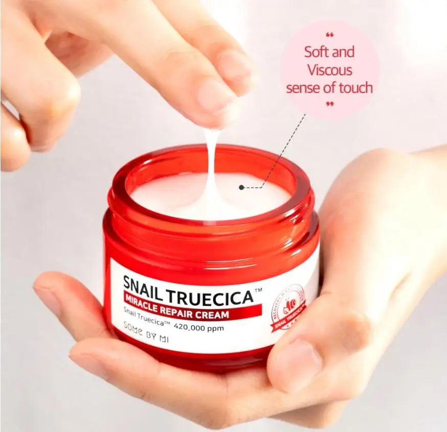 Некоторые MI Улитка Truecica чудо восстанавливающий крем 60 г черный на основе