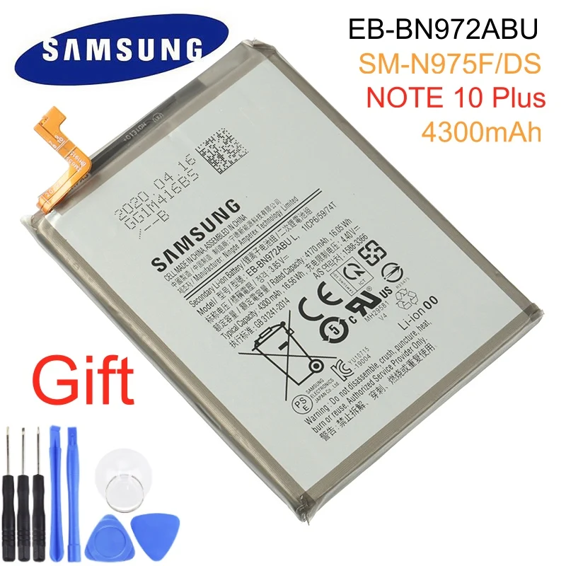 Оригинальный аккумулятор для Samsung GALAXY Note 10 + Note10 Plus EB BN972ABU/DS Сменный телефона 4300