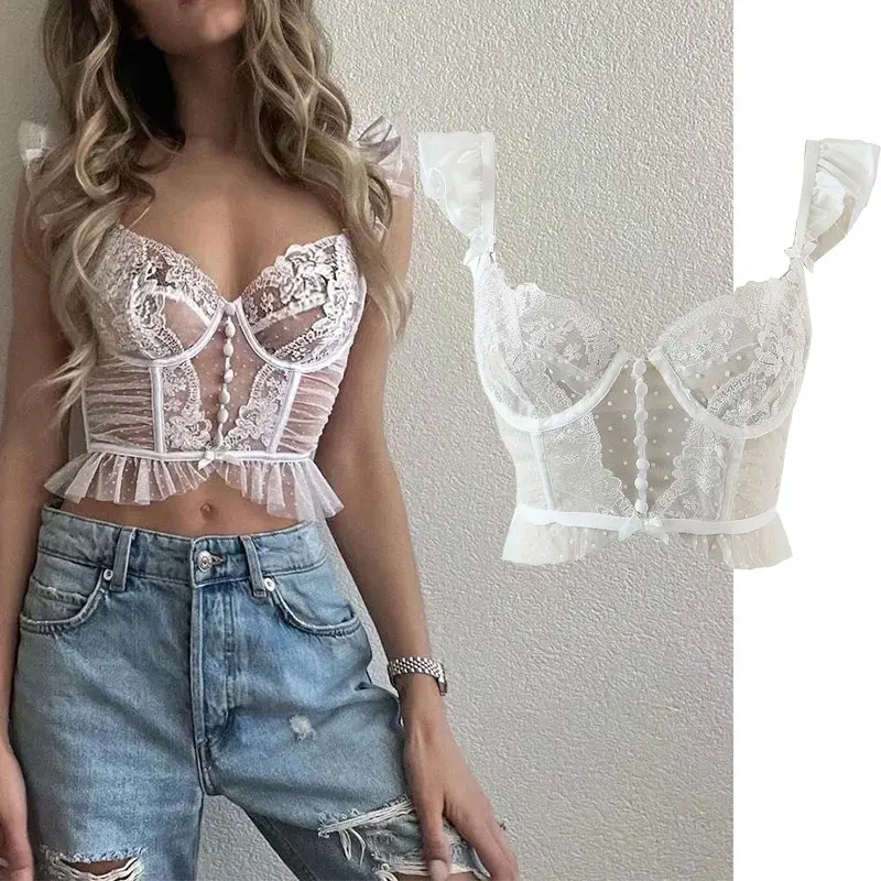 

Nlzgmsj Za 2021, женская обувь новые модные однотонные Цвет белые открытые пикантные кружевной топ без рукавов майки 202106