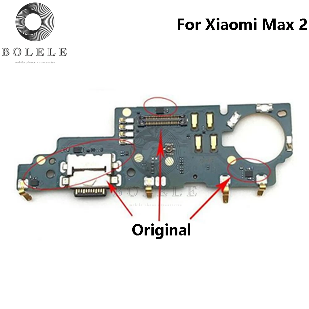 Оригинальная плата USB для зарядного порта Xiaomi Mi Max 2 Mix зарядный порт док-станция