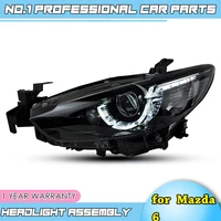 car accessorie for mazda 6 headlights 2015 2016 new mazda6 atenza led headlight original drl bi xenon lens high low beam parking