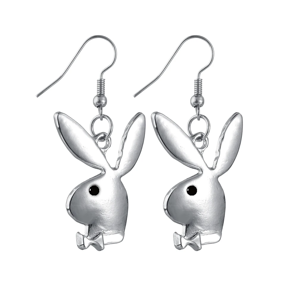 Стильная футболка с изображением персонажей видеоигр животных: кролика серьги