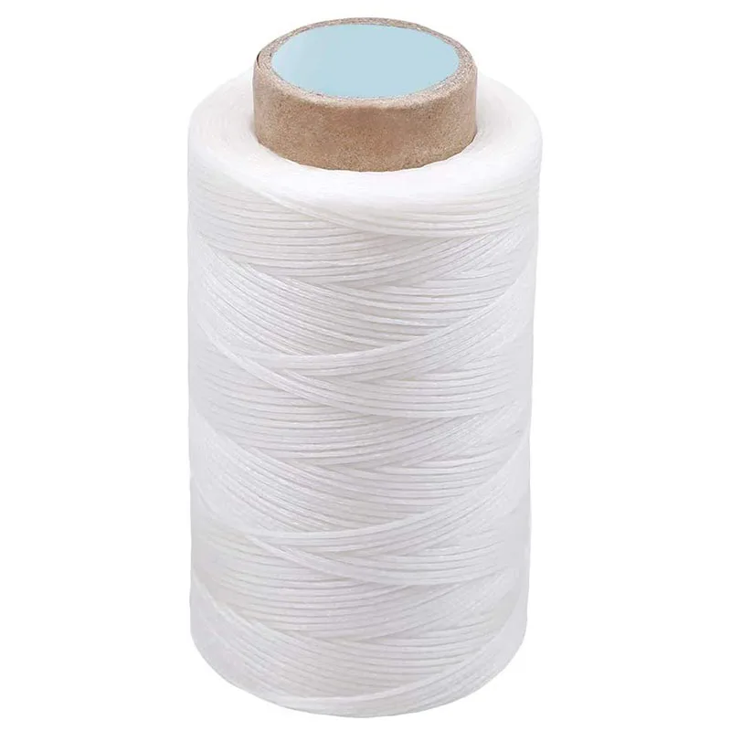 Вощеная нить для шитья кожи KAOBUY, 284 ярдов, практичная длинная швейная нить для кожевенного ремесла «сделай сам», для ремонта обуви (небелого цвета)