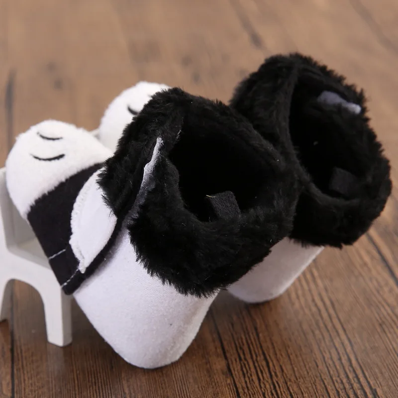 Ботинки детские унисекс из искусственного меха зимние ботинки с рисунком панды