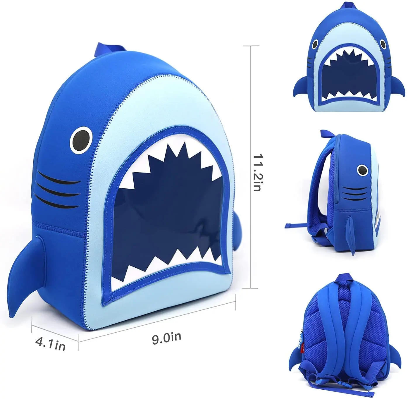 Рюкзак для мальчиков и девочек NOHOO, Водонепроницаемый Школьный рюкзак с 3d-изображением акулы от AliExpress RU&CIS NEW