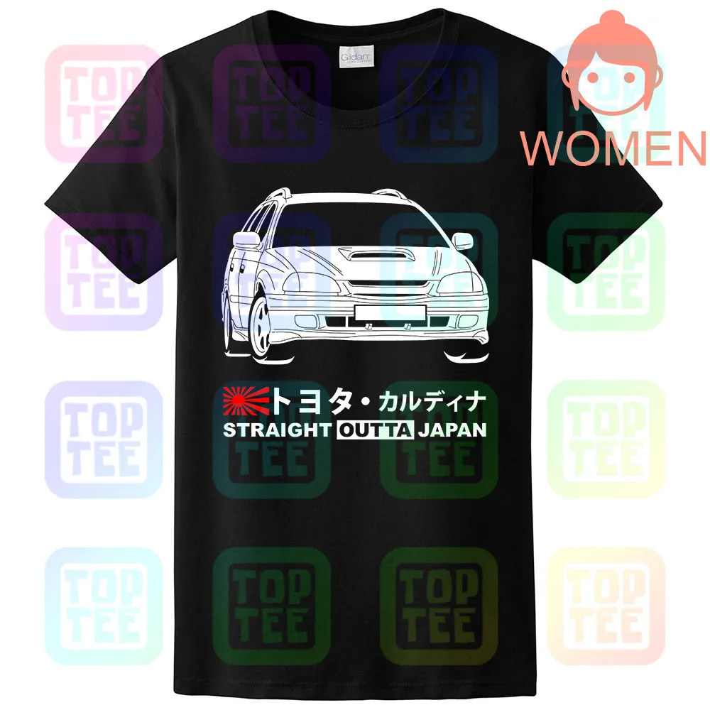 GT-shirt Toyota Caldina GT-T ST215W '97-'99 футболка - Цвет: Women Black