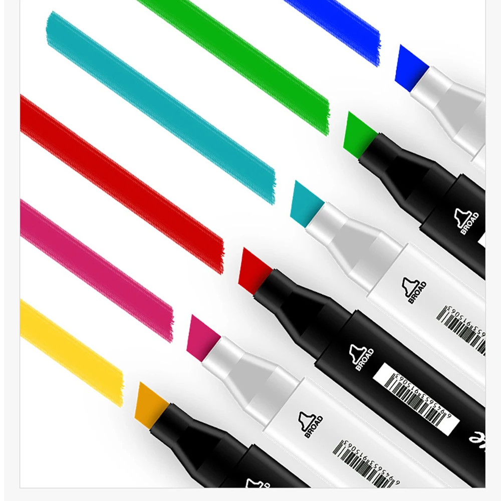 

TouchFIVE 30/40/80/168 Color Markers Set Manga Drawing art Markers Pen Alcohol Based Sketch Felt-Tip Twin Brush Pen Art Supplies