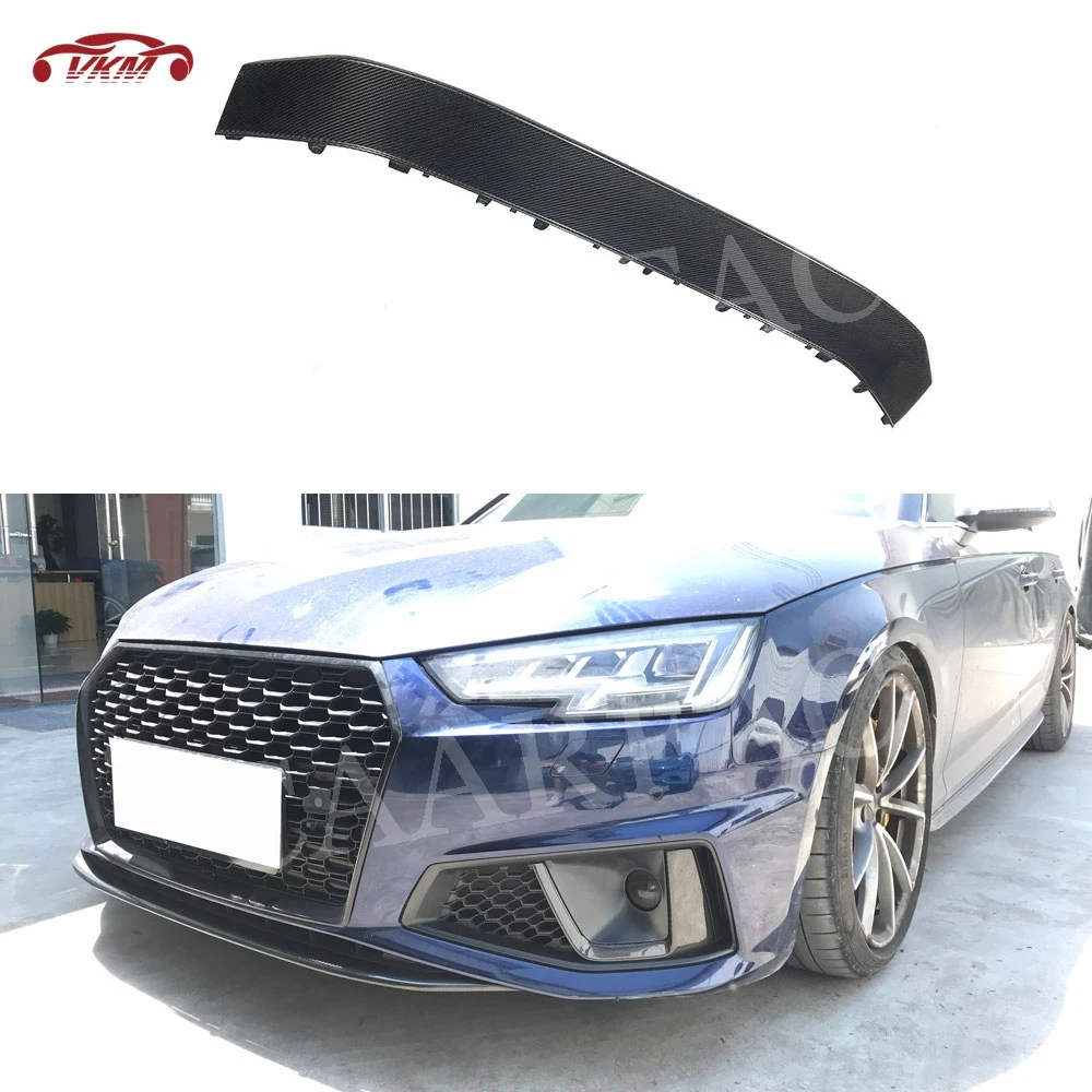 Для Audi A4 S4 B9 2017 2018 гоночный автомобиль два слоя углеродного волокна передний